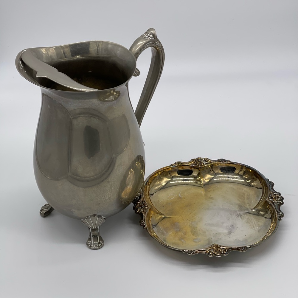 Vintage stainless steel drink holder